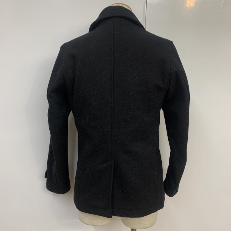 アーバンリサーチ URBAN RESEARCH コート ピーコート 38 無地 黒 / ブラック / メンズ USED 古着 中古 10042583
