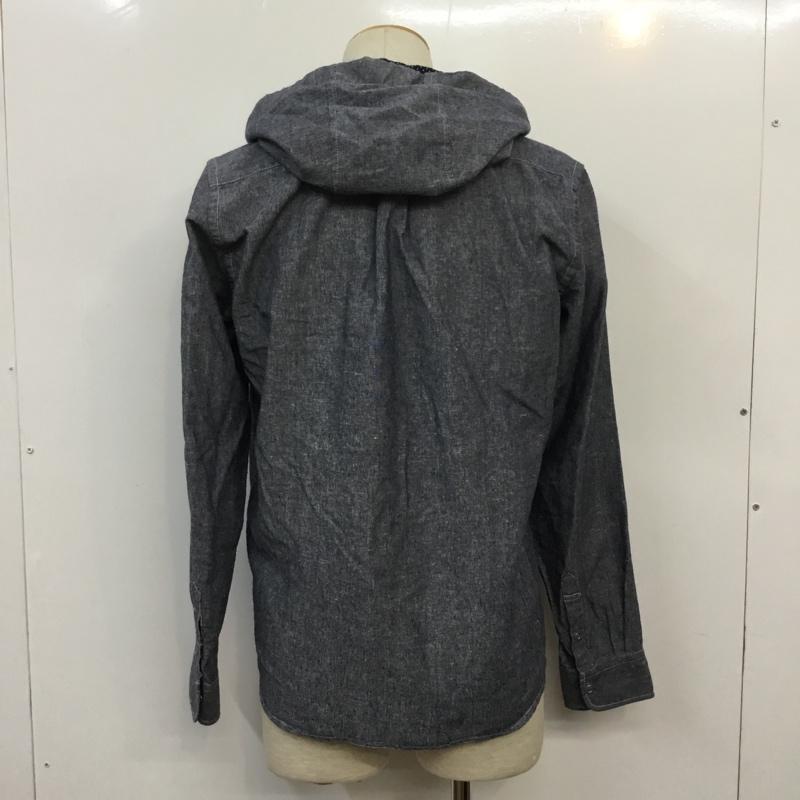 ナノユニバース nano・universe シャツ、ブラウス 長袖 L 無地 インディゴ / インディゴ / メンズ USED 古着 中古 10042614