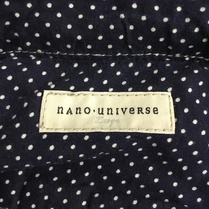 ナノユニバース nano・universe シャツ、ブラウス 長袖 L 無地 インディゴ / インディゴ / メンズ USED 古着 中古 10042614