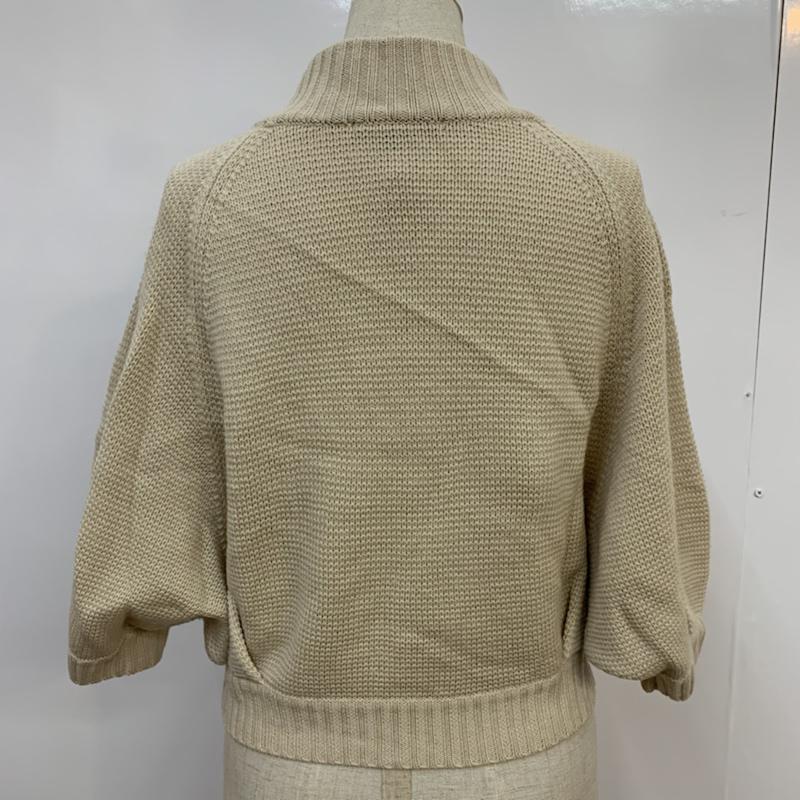 ニジュウサンク 23区 カーディガン 半袖 無地 ベージュ / ベージュ / レディース USED 古着 中古 10042681