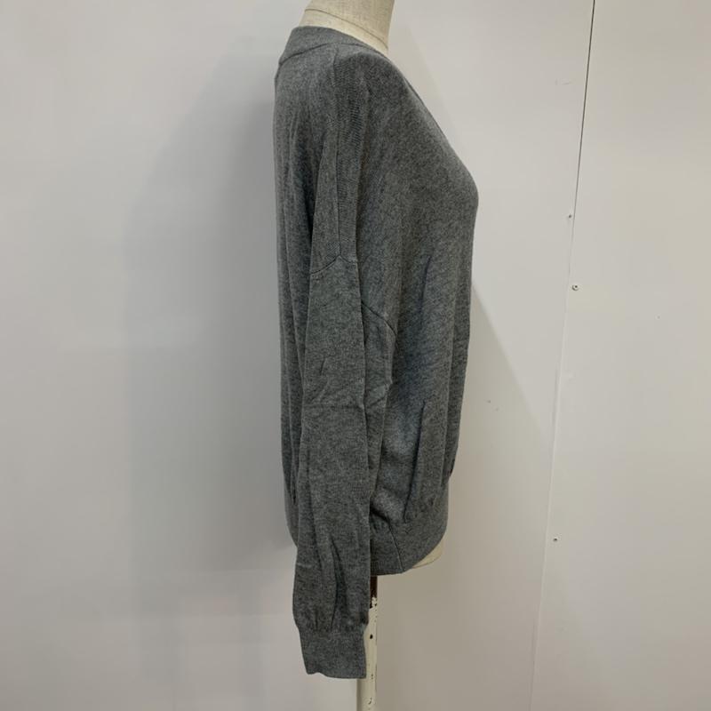 アースミュージックアンドエコロジー earth music&ecology ニット、セーター 長袖 FREE 無地 灰 / グレー / レディース USED 古着 中古 10042683