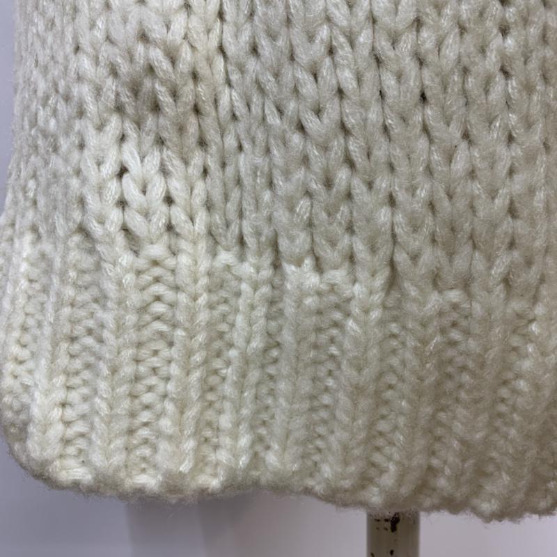 ヘザー Heather ニット、セーター 長袖 KANGOL FREE 無地 白 / ホワイト / レディース USED 古着 中古 10042687