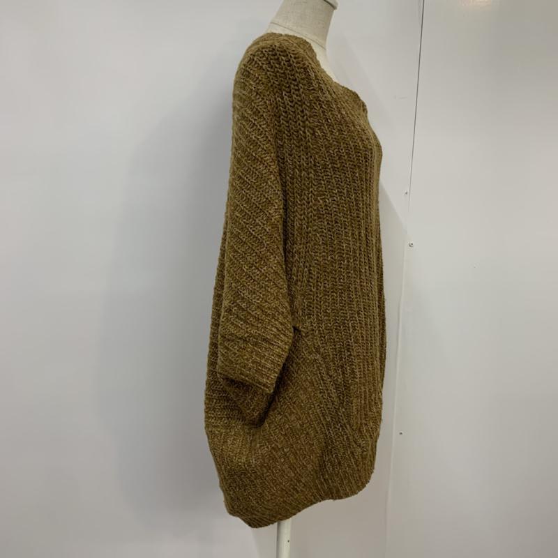 アーバンリサーチ URBAN RESEARCH ニット、セーター 半袖 FREE 無地 茶 / ブラウン / レディース USED 古着 中古 10042688