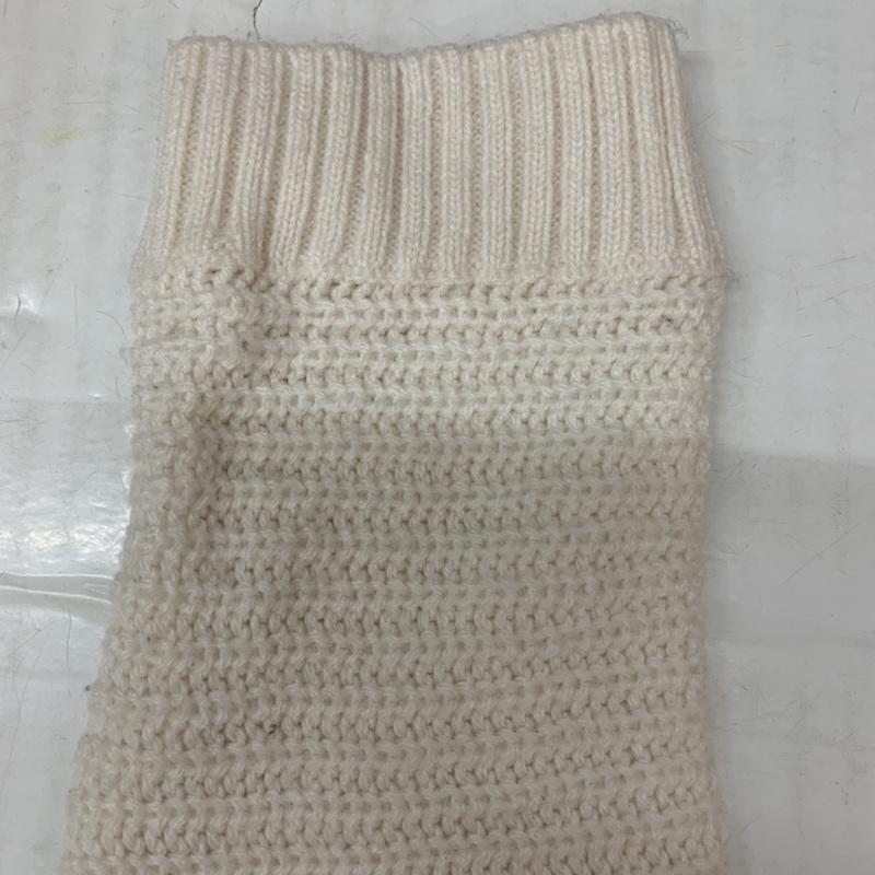 ジーナシス JEANASIS ニット、セーター 長袖 FREE 無地 白 / ホワイト / レディース USED 古着 中古 10042696