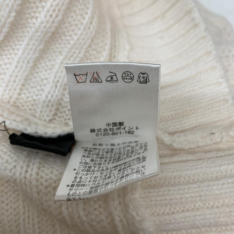 ジーナシス JEANASIS ニット、セーター 長袖 FREE 無地 白 / ホワイト / レディース USED 古着 中古 10042696