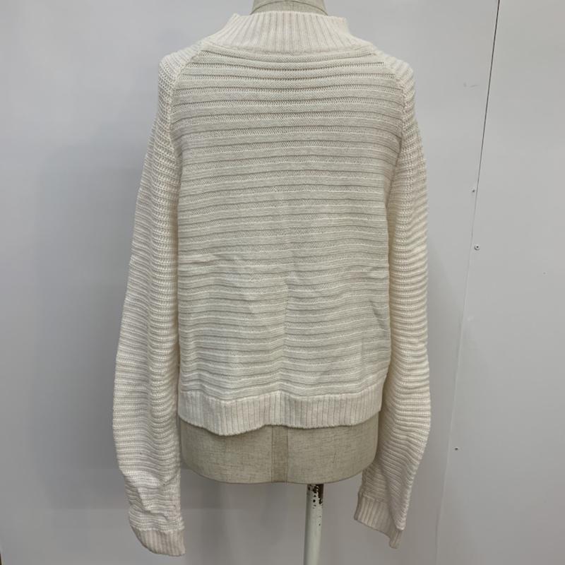 ジーナシス JEANASIS ニット、セーター 長袖 FREE 無地 白 / ホワイト / レディース USED 古着 中古 10042696