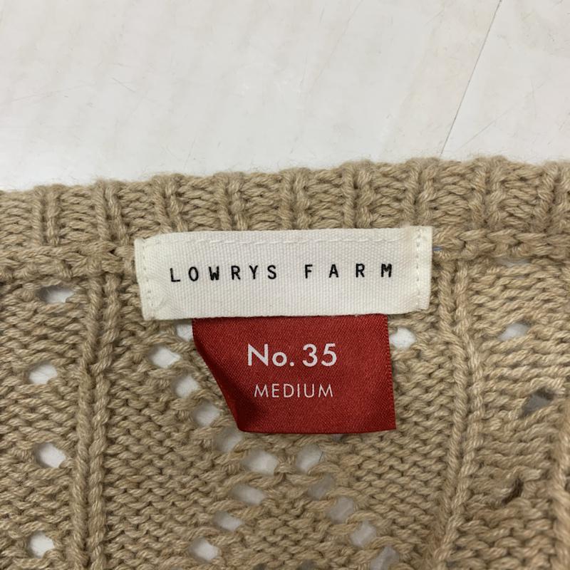ローリーズファーム LOWRYS FARM ニット、セーター 長袖 M 無地 ベージュ / ベージュ / レディース USED 古着 中古 10042699