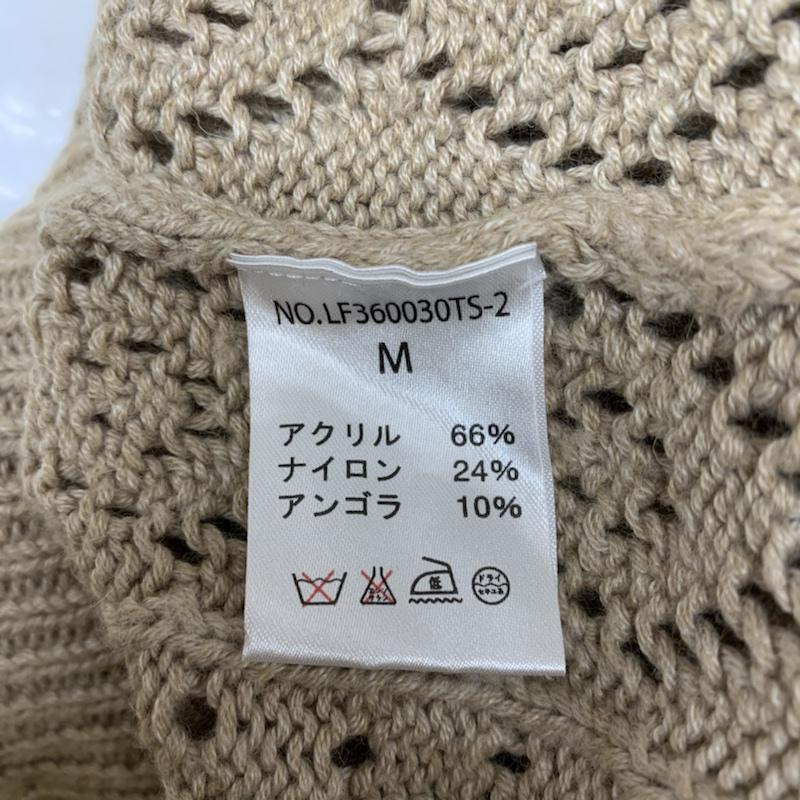 ローリーズファーム LOWRYS FARM ニット、セーター 長袖 M 無地 ベージュ / ベージュ / レディース USED 古着 中古 10042699
