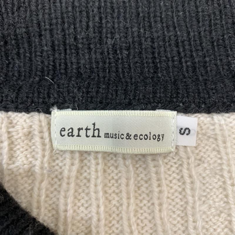 アースミュージックアンドエコロジー earth music&ecology ニット、セーター 長袖 S 無地 ベージュ / ベージュ / レディース USED 古着 中古 10042713