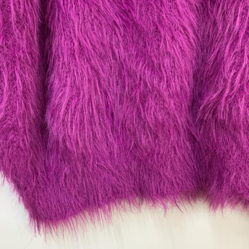 アヴァンリリィ Avan Lily ニット、セーター 長袖 FREE 無地 紫 / パープル / レディース USED 古着 中古 10042714