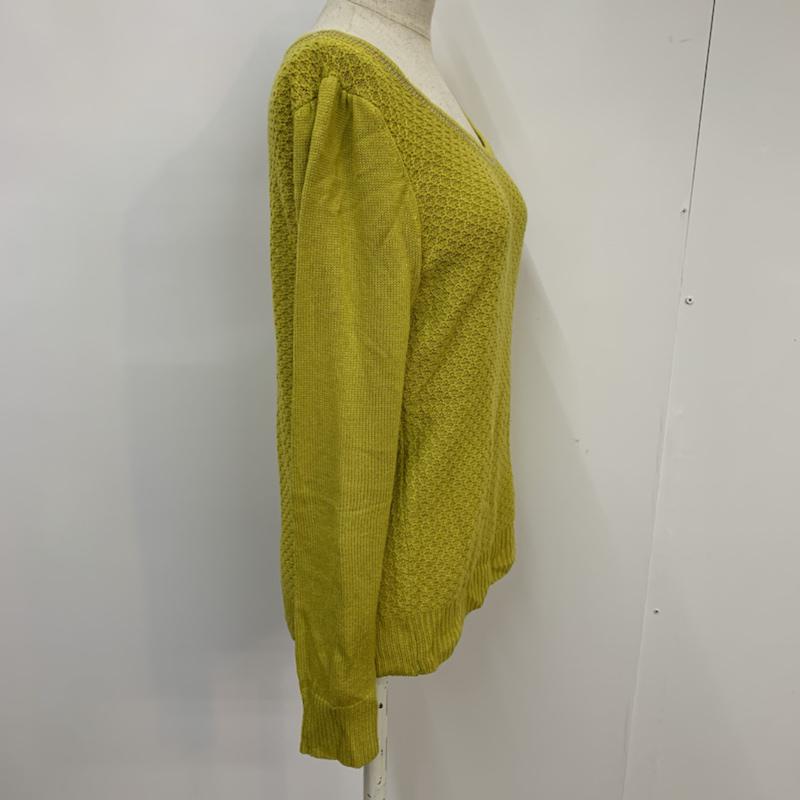 ロペピクニック ROPE' PICNIC ニット、セーター 長袖 38 無地 黄緑 / イエローグリーン / レディース USED 古着 中古 10042715