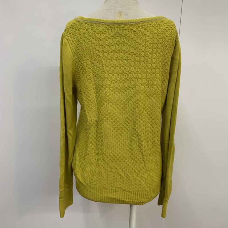 ロペピクニック ROPE' PICNIC ニット、セーター 長袖 38 無地 黄緑 / イエローグリーン / レディース USED 古着 中古 10042715