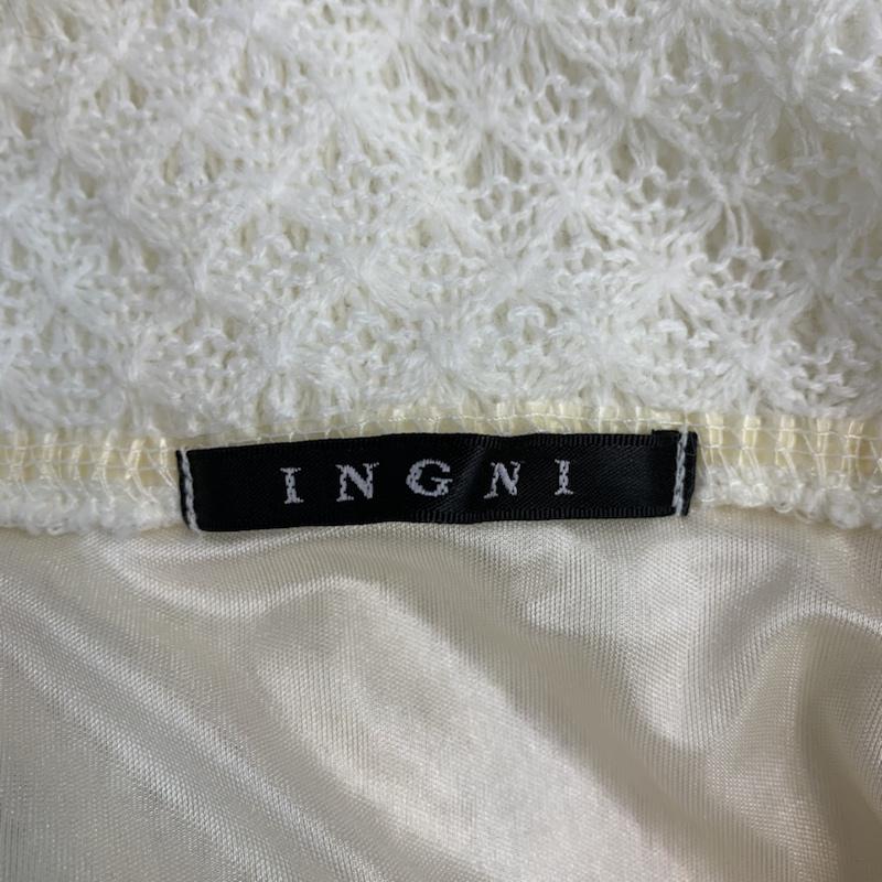 イング INGNI カットソー 長袖 M 無地 白 / ホワイト /  レディース USED 古着 中古 10042723