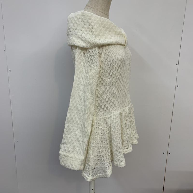 イング INGNI カットソー 長袖 M 無地 白 / ホワイト /  レディース USED 古着 中古 10042723