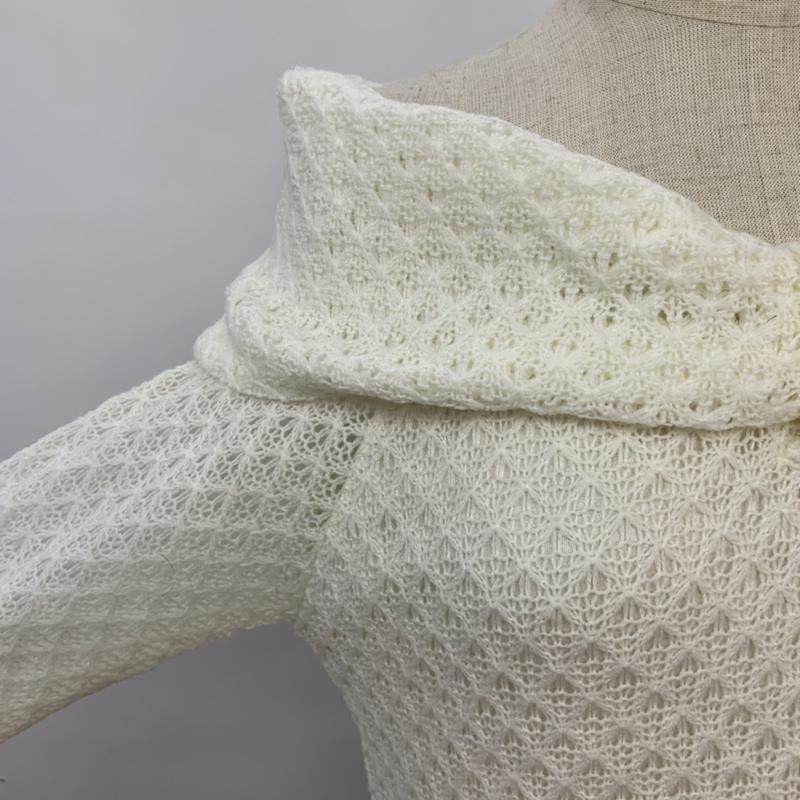 イング INGNI カットソー 長袖 M 無地 白 / ホワイト /  レディース USED 古着 中古 10042723