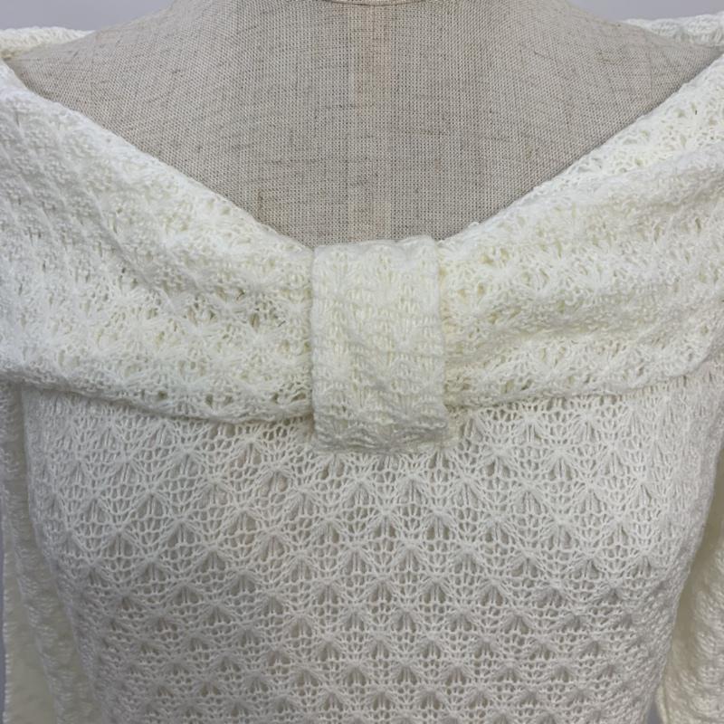 イング INGNI カットソー 長袖 M 無地 白 / ホワイト /  レディース USED 古着 中古 10042723