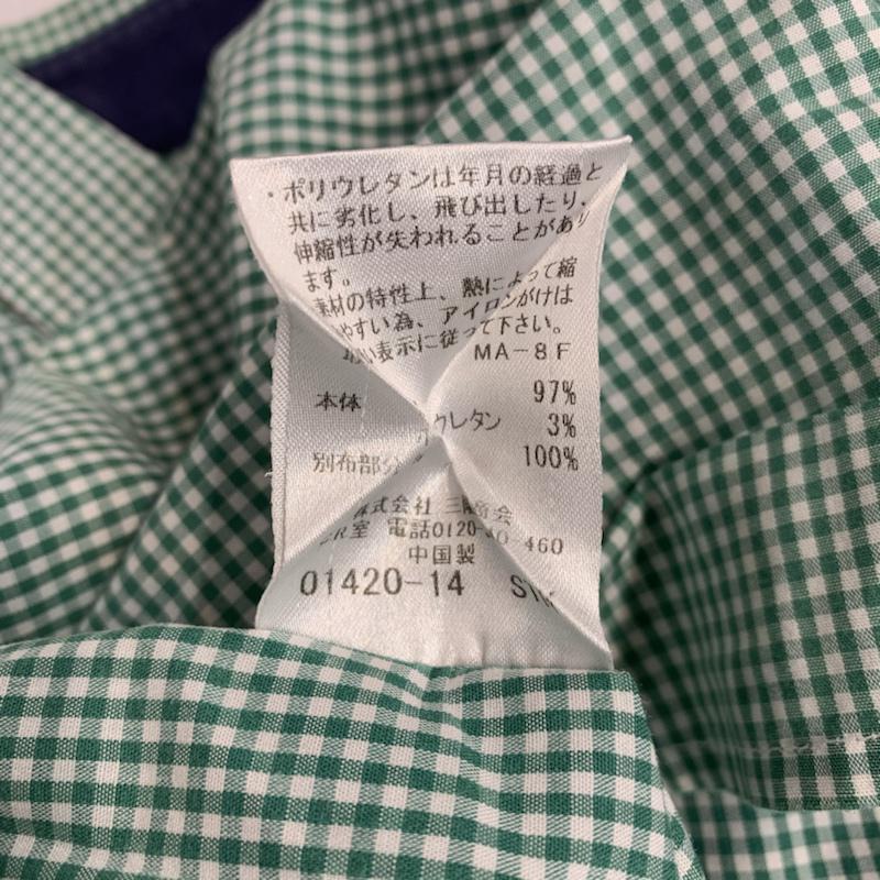 バーバリーブラックレーベル BURBERRY BLACK LABEL シャツ、ブラウス 長袖 チェック 2 チェック 緑 / グリーン / メンズ USED 古着 中古 10042727