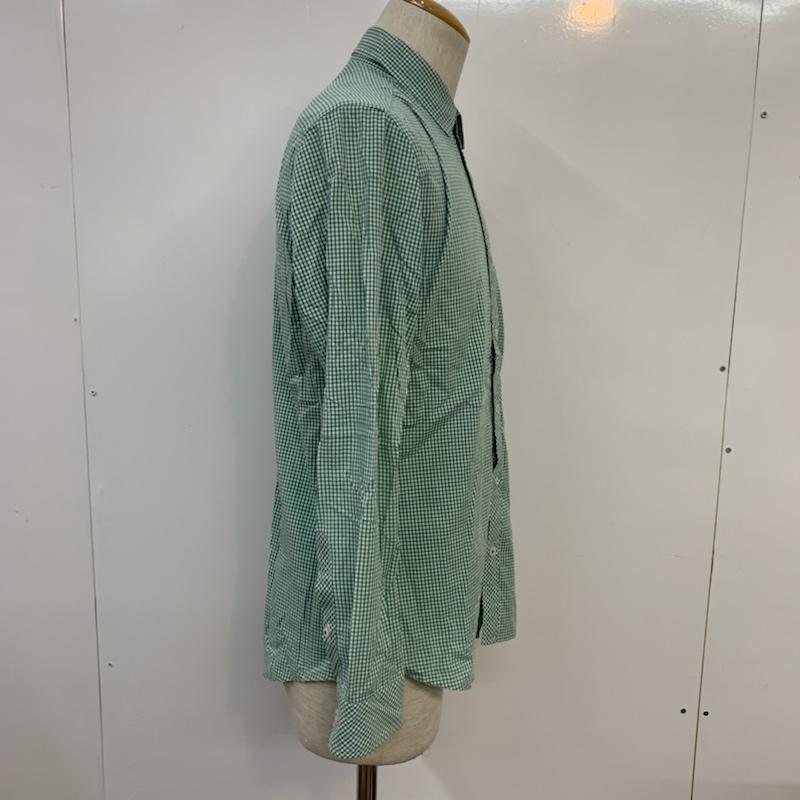 バーバリーブラックレーベル BURBERRY BLACK LABEL シャツ、ブラウス 長袖 チェック 2 チェック 緑 / グリーン / メンズ USED 古着 中古 10042727