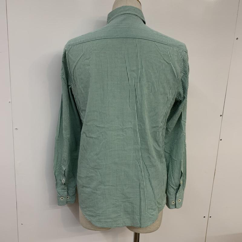 バーバリーブラックレーベル BURBERRY BLACK LABEL シャツ、ブラウス 長袖 チェック 2 チェック 緑 / グリーン / メンズ USED 古着 中古 10042727