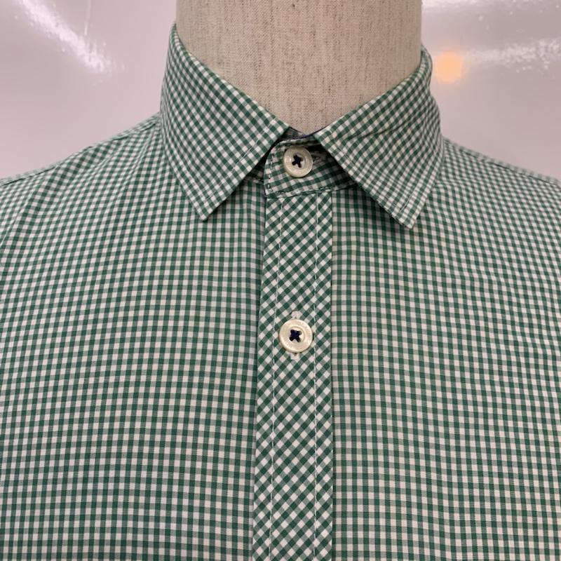 バーバリーブラックレーベル BURBERRY BLACK LABEL シャツ、ブラウス 長袖 チェック 2 チェック 緑 / グリーン / メンズ USED 古着 中古 10042727