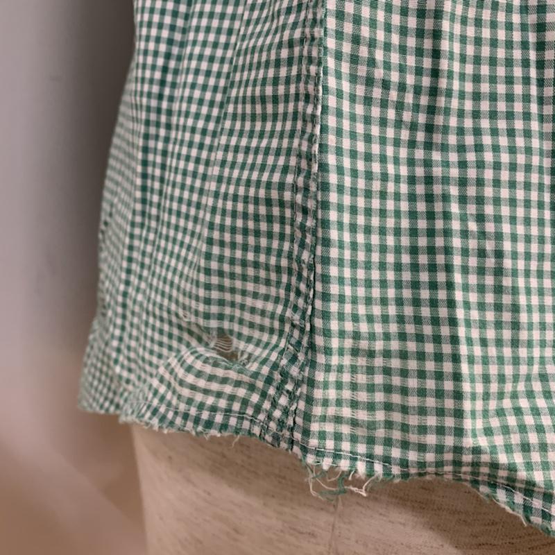 バーバリーブラックレーベル BURBERRY BLACK LABEL シャツ、ブラウス 長袖 チェック 2 チェック 緑 / グリーン / メンズ USED 古着 中古 10042727