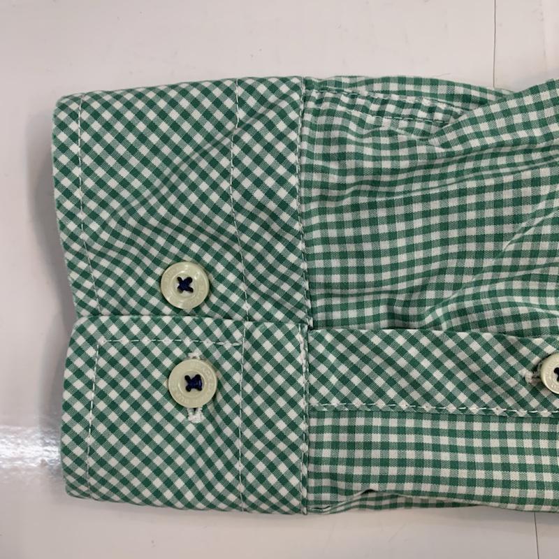 バーバリーブラックレーベル BURBERRY BLACK LABEL シャツ、ブラウス 長袖 チェック 2 チェック 緑 / グリーン / メンズ USED 古着 中古 10042727