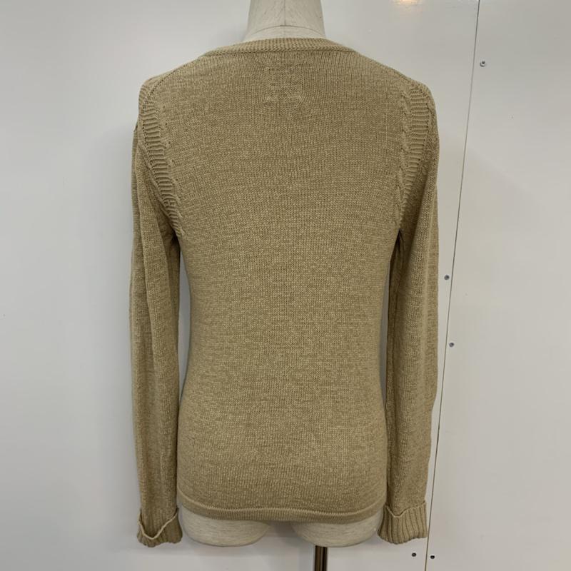 ナノユニバース nano・universe カーディガン 長袖 S 無地 ベージュ / ベージュ / メンズ USED 古着 中古 10042733