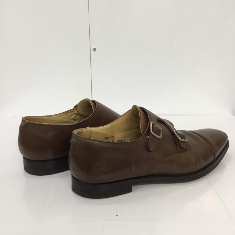 クロケット&ジョーンズ CROCKETT&JONES 革靴 革靴 LOWNDES 5170-14B 6E ダブルモンクシューズ 無地 茶 / ブラウン / メンズ USED 古着 中古 10042756