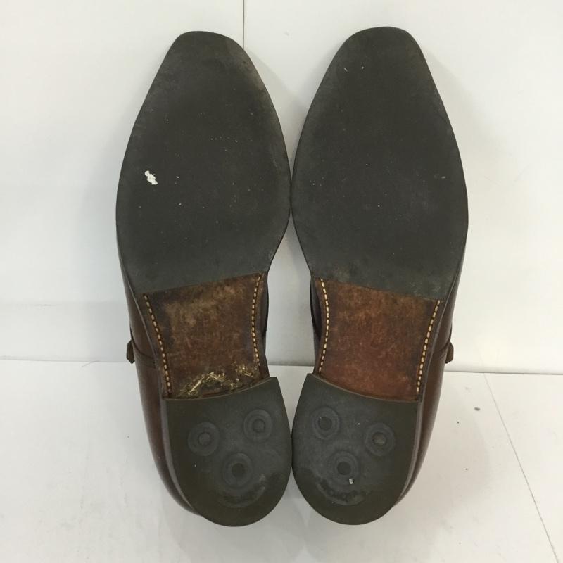 クロケット&ジョーンズ CROCKETT&JONES 革靴 革靴 LOWNDES 5170-14B 6E ダブルモンクシューズ 無地 茶 / ブラウン / メンズ USED 古着 中古 10042756