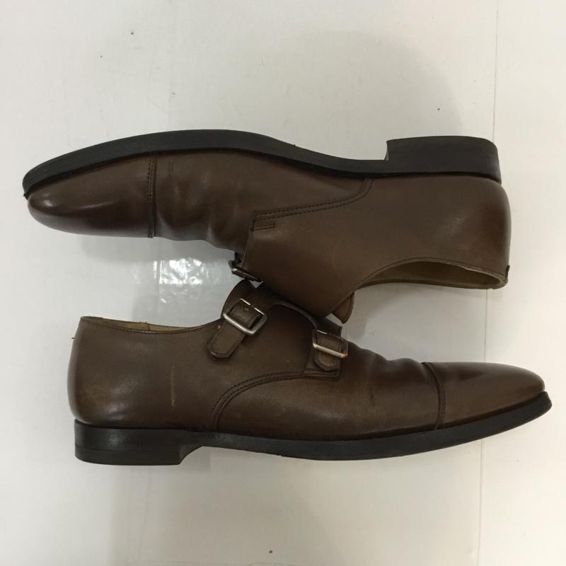 クロケット&ジョーンズ CROCKETT&JONES 革靴 革靴 LOWNDES 5170-14B 6E ダブルモンクシューズ 無地 茶 / ブラウン / メンズ USED 古着 中古 10042756