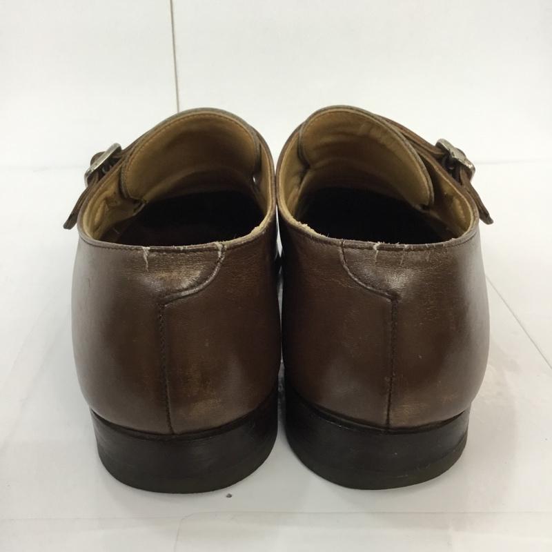 クロケット&ジョーンズ CROCKETT&JONES 革靴 革靴 LOWNDES 5170-14B 6E ダブルモンクシューズ 無地 茶 / ブラウン / メンズ USED 古着 中古 10042756