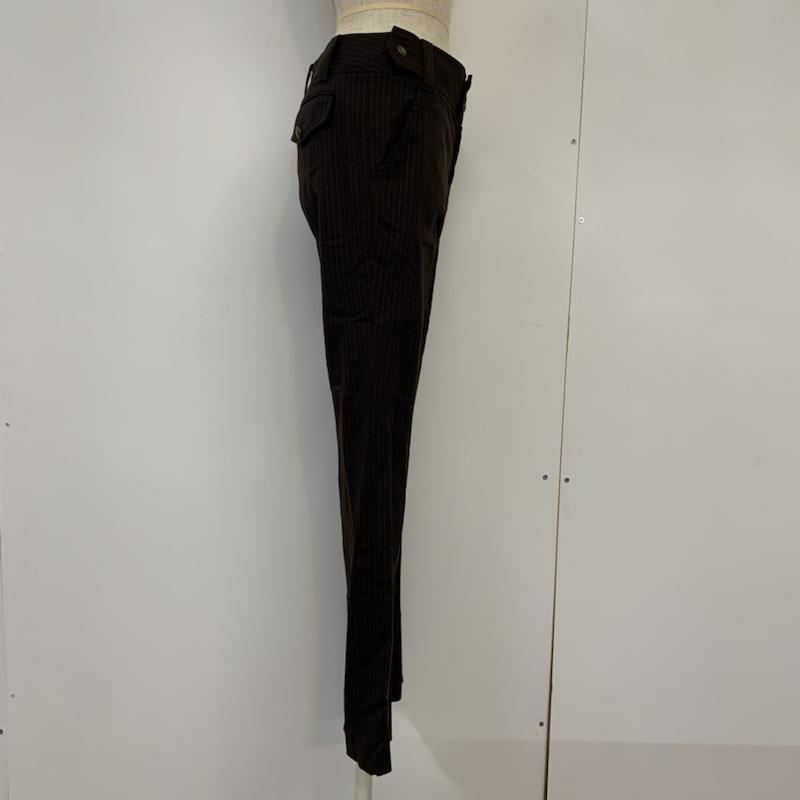 レイビームス Ray BEAMS パンツ スラックス ストライプ 0 ストライプ 茶 / ブラウン / レディース USED 古着 中古 10042825