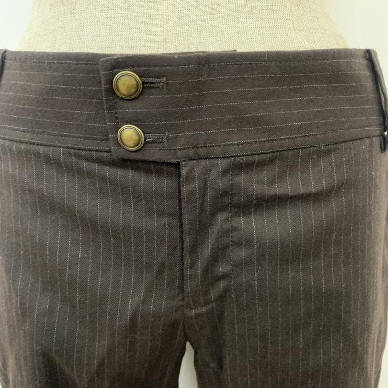 レイビームス Ray BEAMS パンツ スラックス ストライプ 0 ストライプ 茶 / ブラウン / レディース USED 古着 中古 10042825