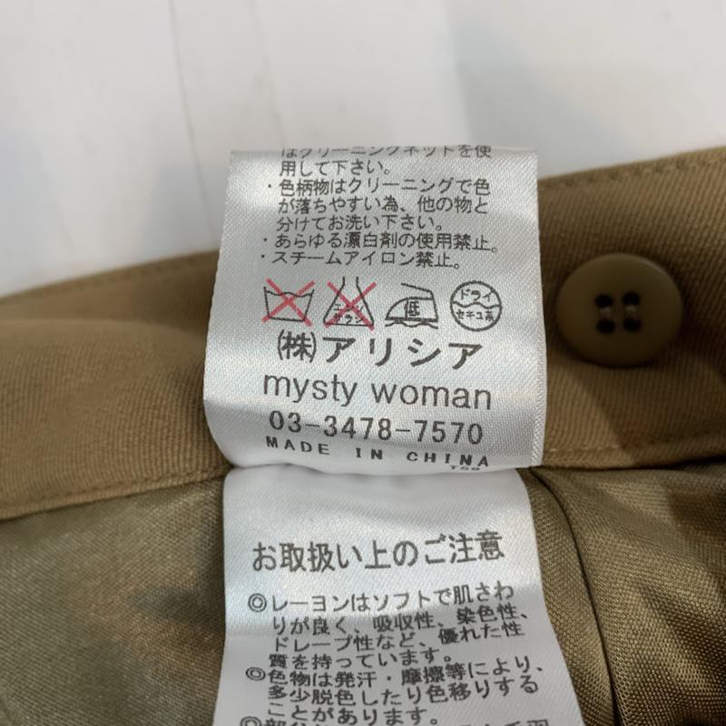 ミスティウーマン mysty woman パンツ スラックス FREE 無地 キャメル / キャメル / レディース USED 古着 中古 10042828
