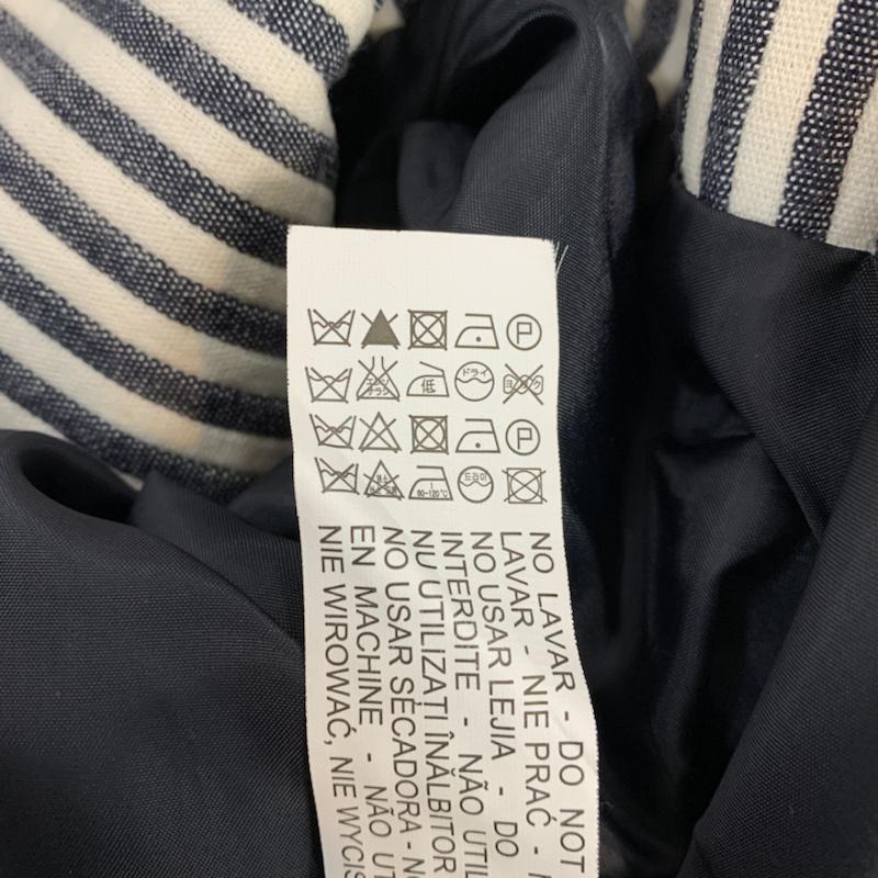 ザラベーシック ZARA BASIC ジャケット、上着 ジャケット、ブレザー ボーダー M ボーダー柄 白 / ホワイト / X 紺 / ネイビー / レディース USED 古着 中古 10042870