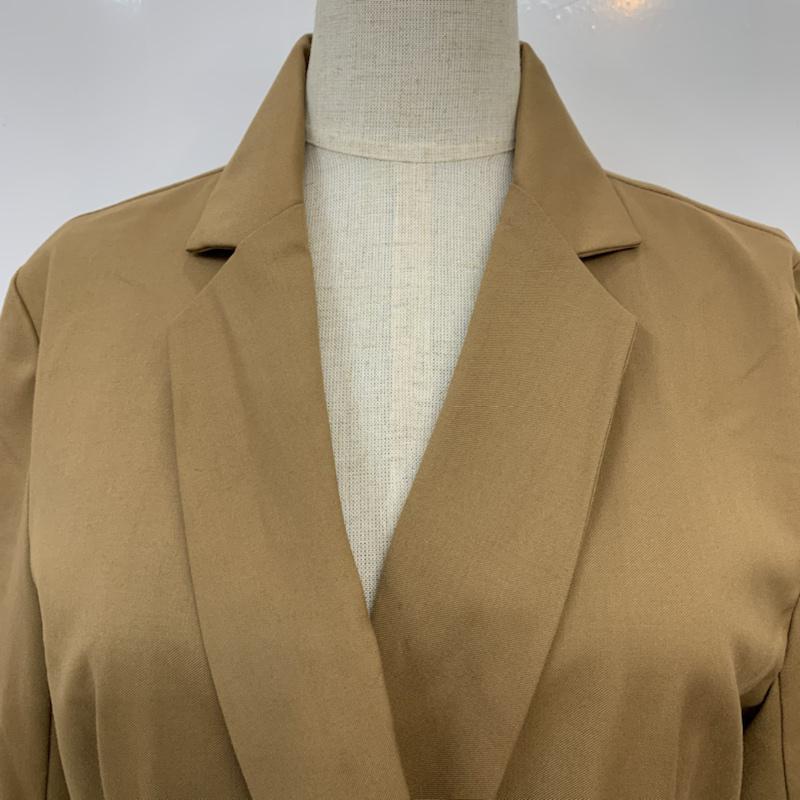 イング INGNI ジャケット、上着 ジャケット、ブレザー M 無地 茶 / ブラウン / レディース USED 古着 中古 10042873