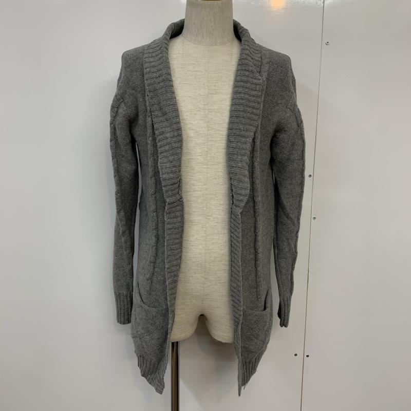 レイジブルー RAGEBLUE カーディガン 長袖 M 無地 灰 / グレー / メンズ USED 古着 中古 10042896