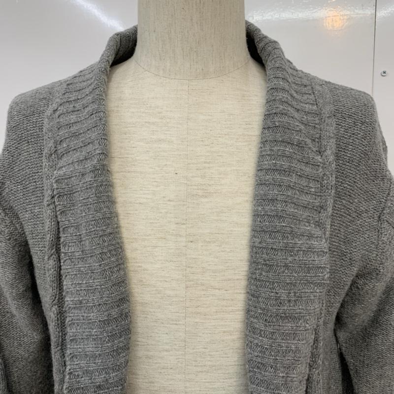 レイジブルー RAGEBLUE カーディガン 長袖 M 無地 灰 / グレー / メンズ USED 古着 中古 10042896