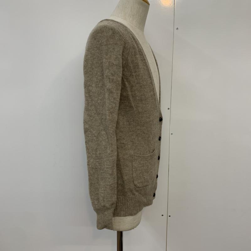 ジャーナルスタンダード JOURNAL STANDARD カーディガン 長袖 Vネック 無地 ベージュ / ベージュ / メンズ USED 古着 中古 10042903