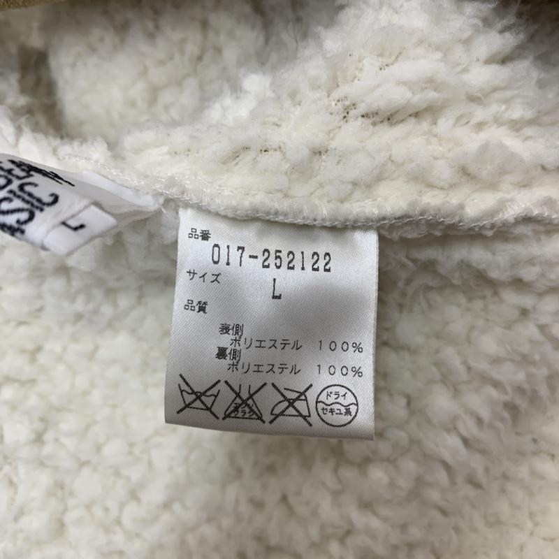 ナチュラルビューティーベーシック NATURAL BEAUTY BASIC コート コート一般 フェイクムートンコート L 無地 白 / ホワイト / X 茶 / ブラウン / レディース USED 古着 中古 10042964