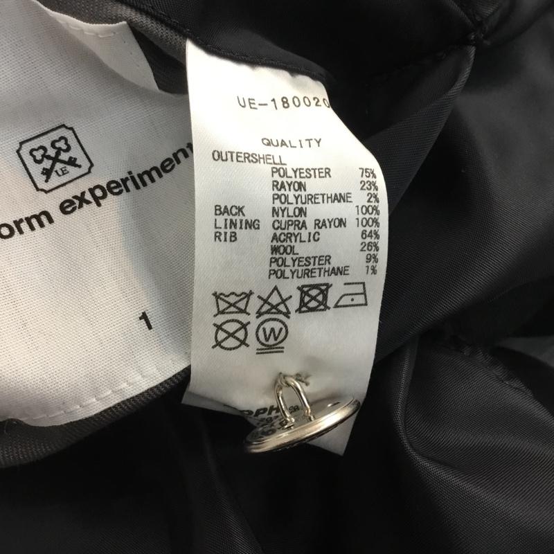 ユニフォームエクスペリメント uniform experiment ジャケット、上着 ジャンパー、ブルゾン MA-1 ミリタリー リバーシブル 1 無地 黒 / ブラック / X 灰 / グレー / メンズ USED 古着 中古 10042984
