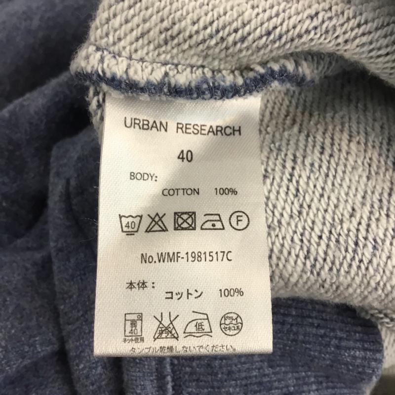 アーバンリサーチ URBAN RESEARCH トレーナー 長袖 スウェット プルオーバー 40 無地 水色 / ライトブルー / メンズ USED 古着 中古 10043002