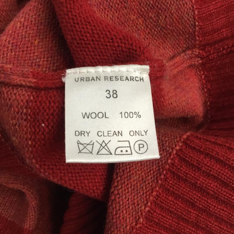 アーバンリサーチ URBAN RESEARCH ニット、セーター 長袖 Vネック ボーダー 38 赤 / レッド / メンズ USED 古着 中古 10043018