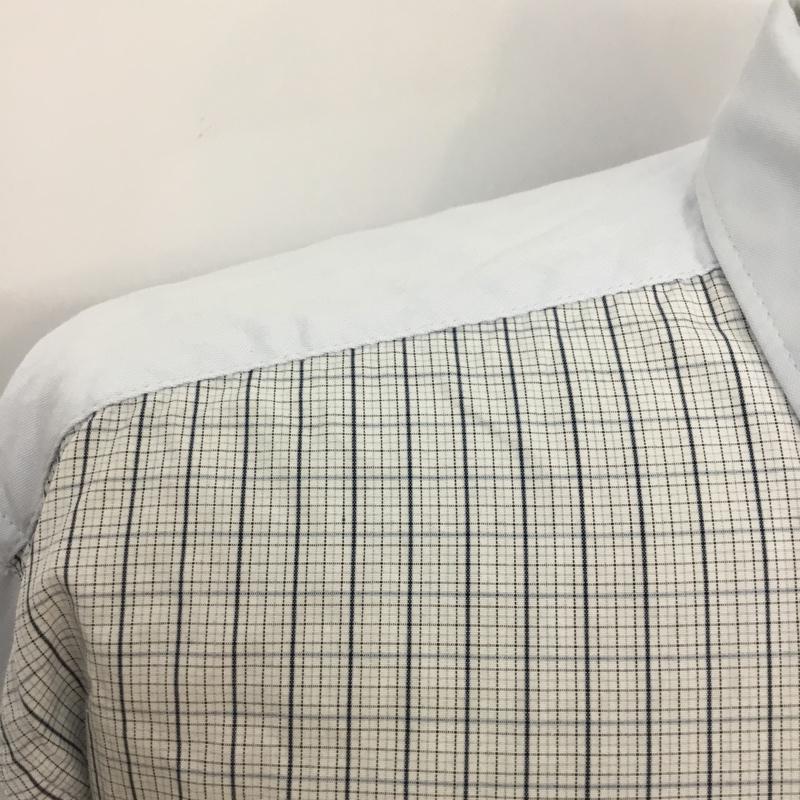 エフエイティー FAT シャツ、ブラウス 長袖 チェック XL 水色 / ライトブルー / X 紺 / ネイビー / メンズ USED 古着 中古 10043029