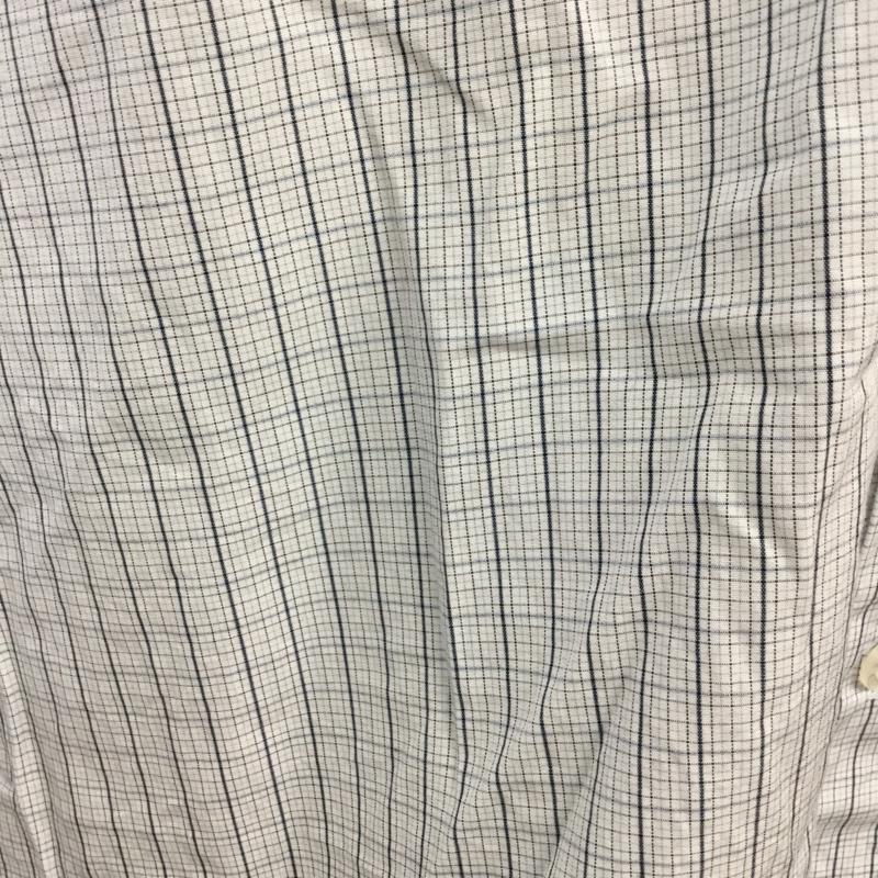 エフエイティー FAT シャツ、ブラウス 長袖 チェック XL 水色 / ライトブルー / X 紺 / ネイビー / メンズ USED 古着 中古 10043029