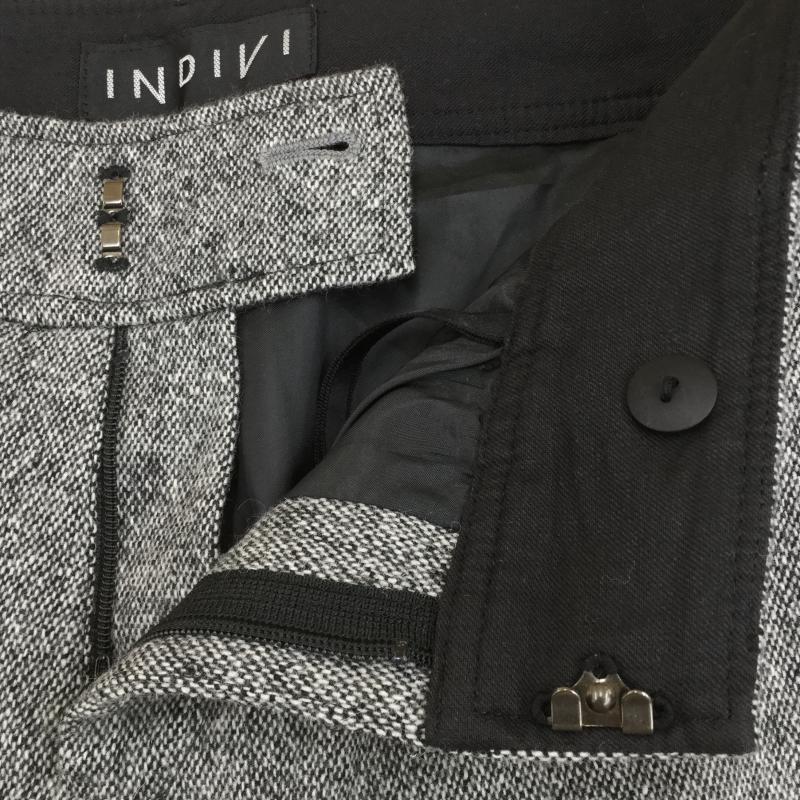 インディヴィ INDIVI パンツ ショートパンツ 40 白 / ホワイト / X 黒 / ブラック / レディース USED 古着 中古 10043049