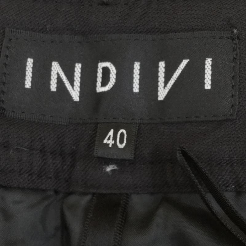 インディヴィ INDIVI パンツ ショートパンツ 40 白 / ホワイト / X 黒 / ブラック / レディース USED 古着 中古 10043049