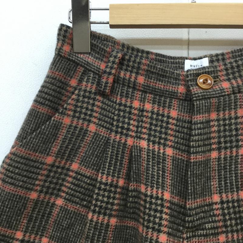 ビュル デ サボン bulle de savon パンツ ショートパンツ FREE チェック 茶 / ブラウン / X 黒 / ブラック / X 桃 / ピンク / レディース USED 古着 中古 10043051