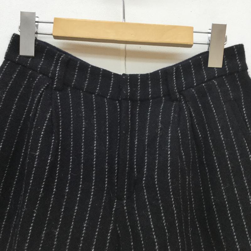 グリーンレーベルリラクシング green label relaxing パンツ ショートパンツ 38 ストライプ 黒 / ブラック / X 白 / ホワイト / レディース USED 古着 中古 10043057