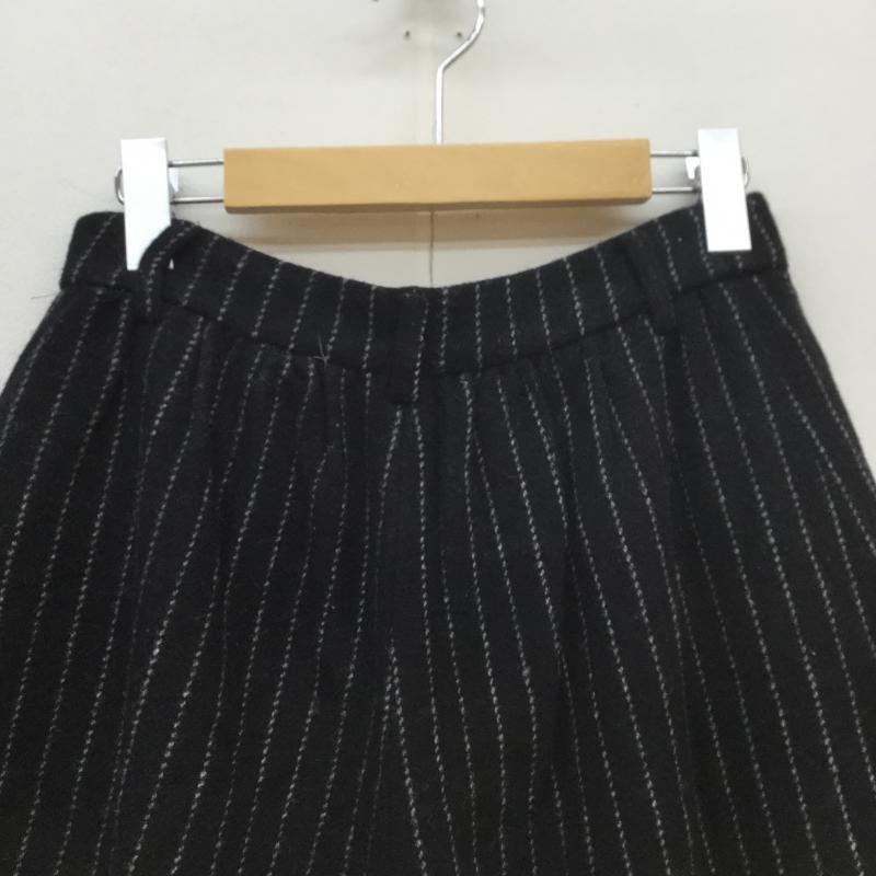 グリーンレーベルリラクシング green label relaxing パンツ ショートパンツ 38 ストライプ 黒 / ブラック / X 白 / ホワイト / レディース USED 古着 中古 10043057